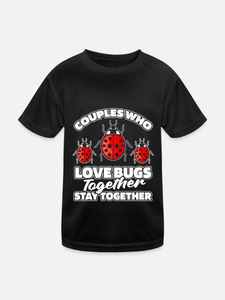 Entomology Entomologist Insect Couple - Kids Functional T-Shirt - black - Front