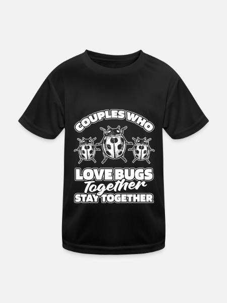 Entomology Entomologist Insect Couple - Kids Functional T-Shirt - black - Front