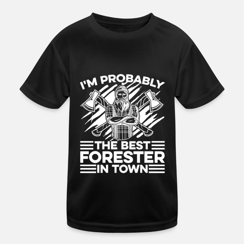 Déchiqueteuse forestière Bûcheron Hache T-shirt sport Enfant