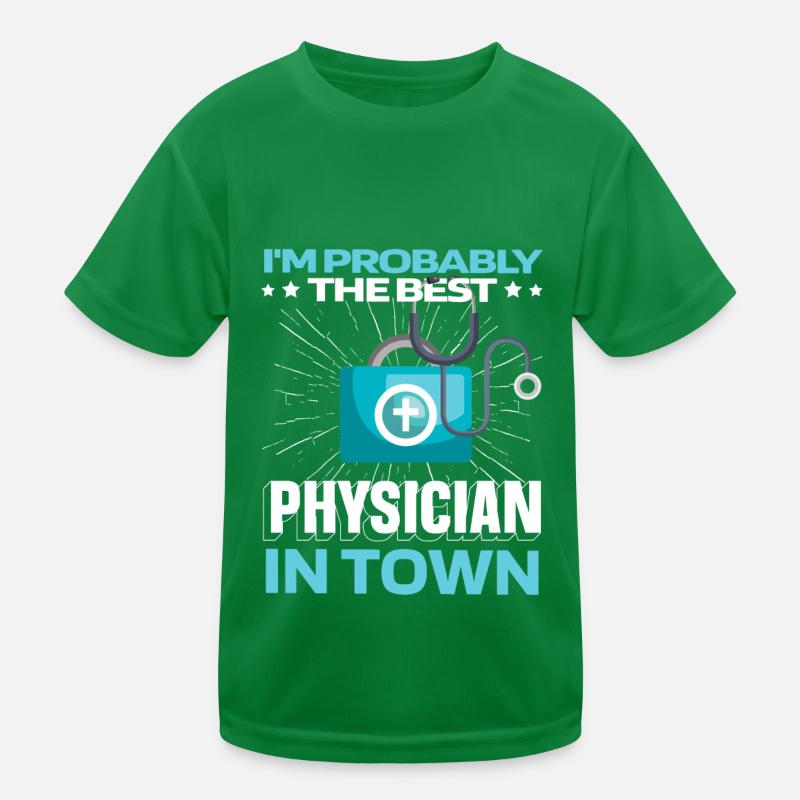 General Practitioner Doctor Stethoscope Kids Functional T-Shirt