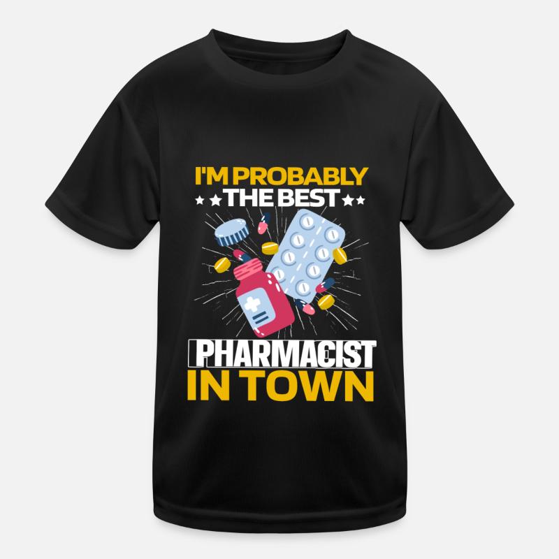 Apotheke Apotheker Pillen Kinder Funktions-T-Shirt