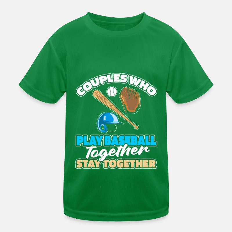 Baseball Couple T-shirt sport Enfant