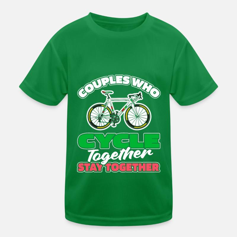 Vélo de route Cyclisme Couple T-shirt sport Enfant