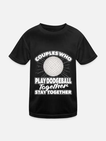 Couple de ballon chasseur - T-shirt sport Enfant - noir - Devant