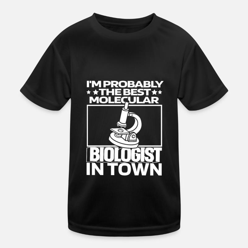 Biology Biologist Microscope Molecular Biologist Kids Functional T-Shirt