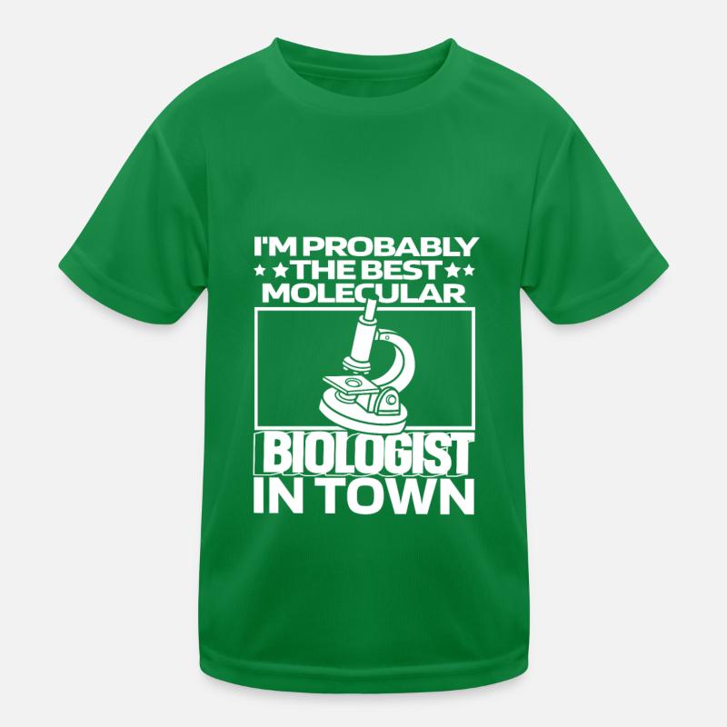 Biologiste Biologiste Microscope Biologiste moléculaire T-shirt sport Enfant