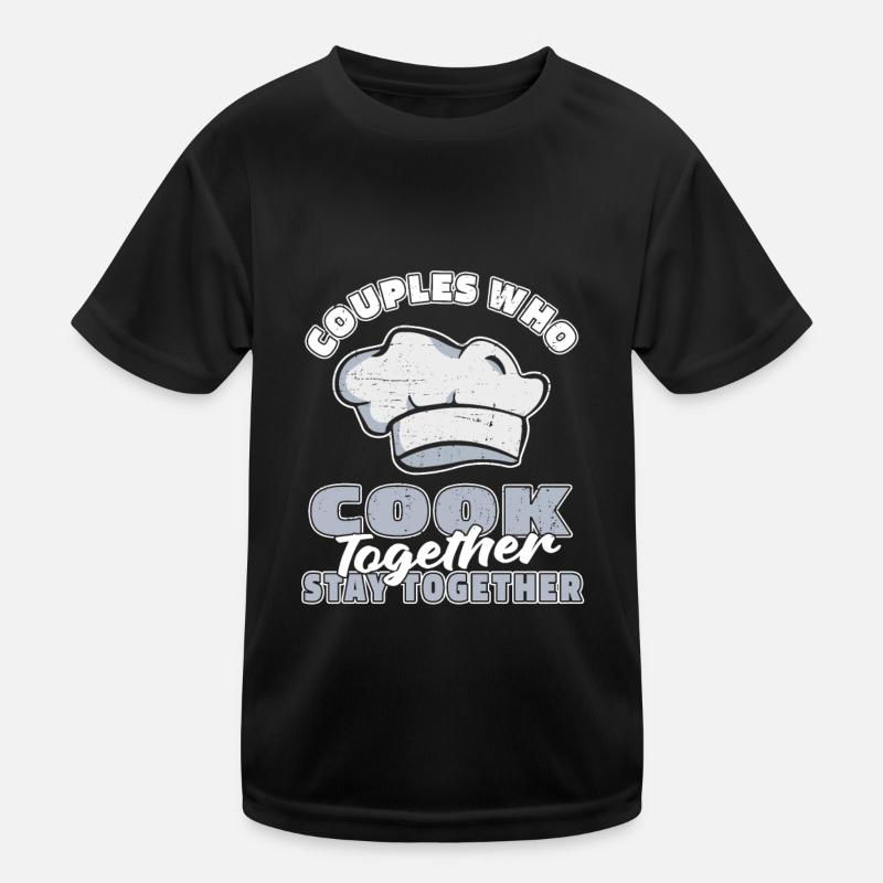 Koch Kochen Paar Kinder Funktions-T-Shirt