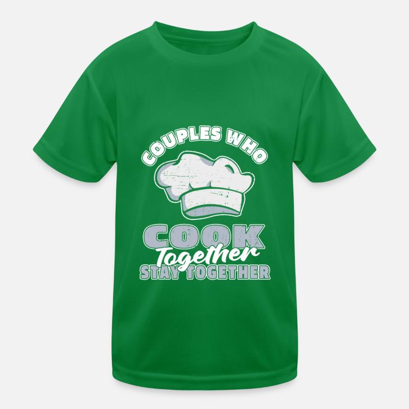 Koch Kochen Paar Kinder Funktions-T-Shirt