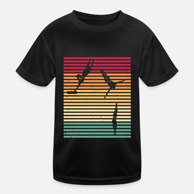 Diving Divers Kids Functional T-Shirt
