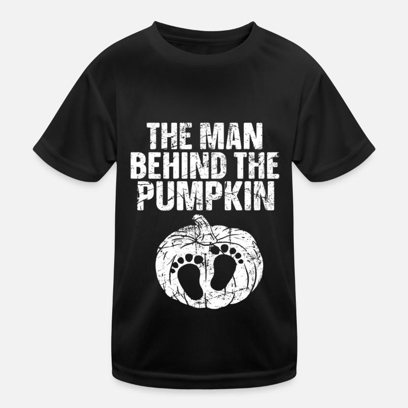 Halloween The Man Behind The Pumpkin Kids Functional T-Shirt