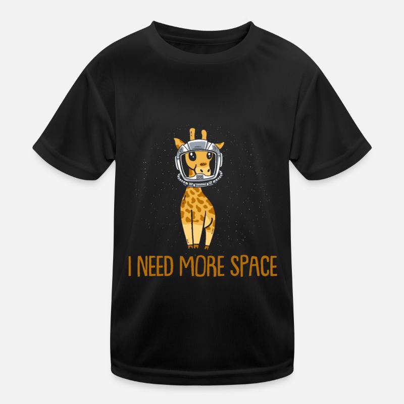 Giraffe Astronaut I Need More Space Kinder Funktions-T-Shirt