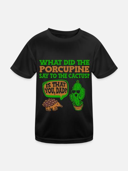 Kaktus Garten - Kinder Funktions-T-Shirt - Schwarz - Vorne