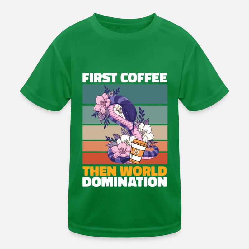 Snake coffee Kids Functional T-Shirt