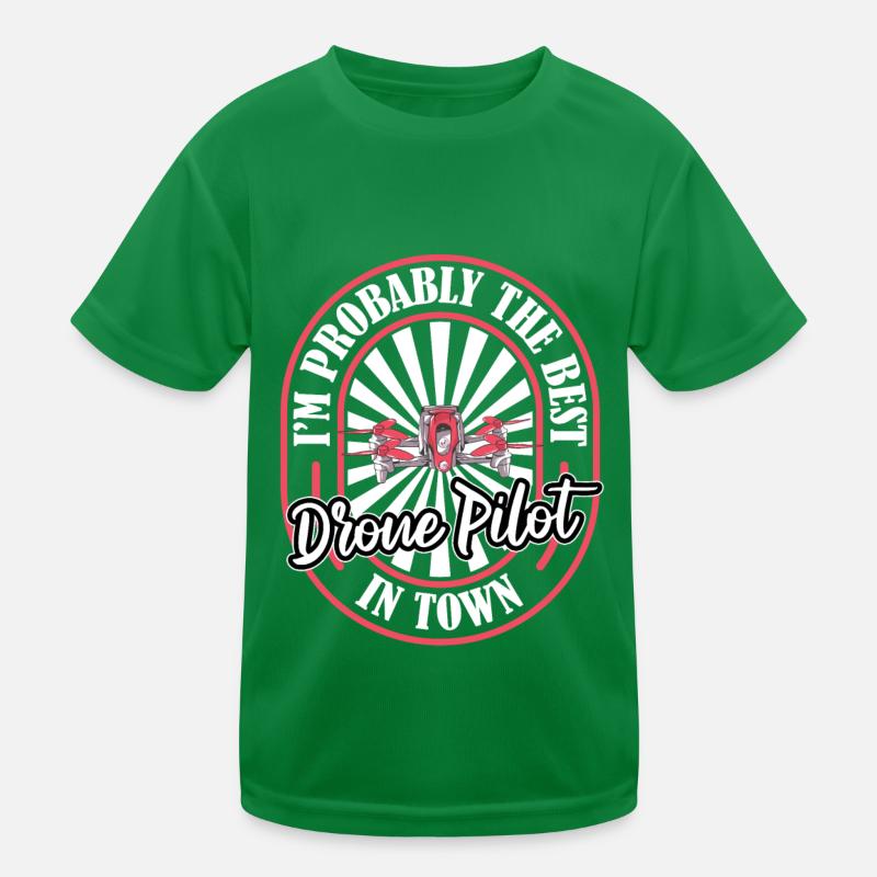 Drone Quadcopter Funny Kids Functional T-Shirt