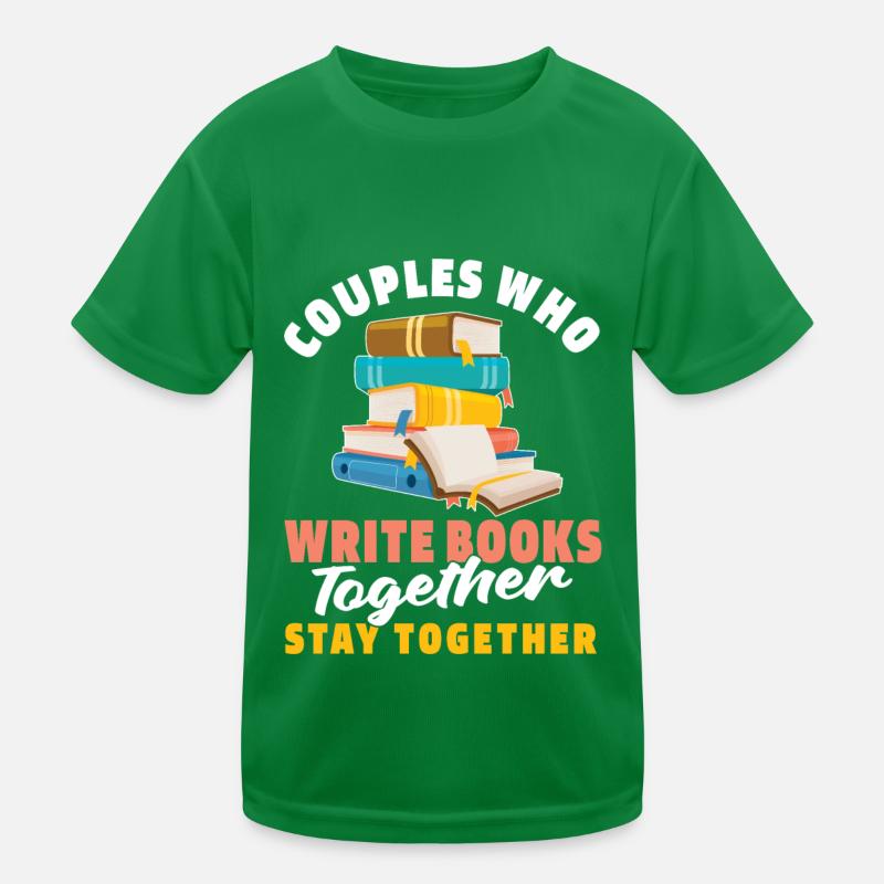 Writer Author Couple Kids Functional T-Shirt
