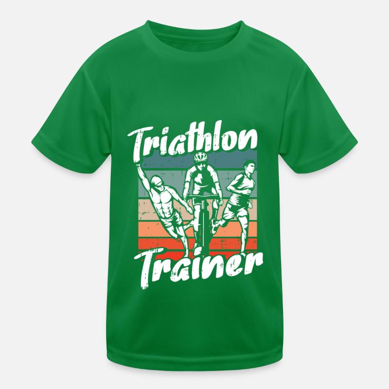 Triathlon Triathlet Trainer Kinder Funktions-T-Shirt