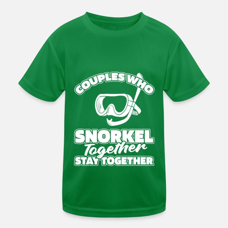 Schnorcheln Paar Kinder Funktions-T-Shirt