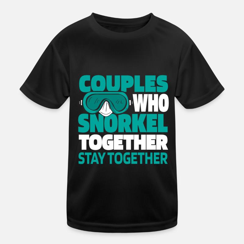 Couple de plongée en apnée T-shirt sport Enfant