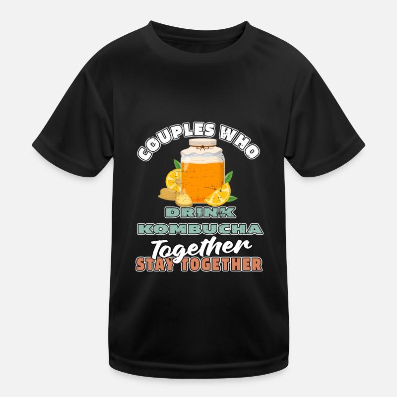 Kombucha Paar Kinder Funktions-T-Shirt