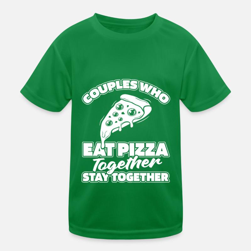 Pizza Paar Kinder Funktions-T-Shirt