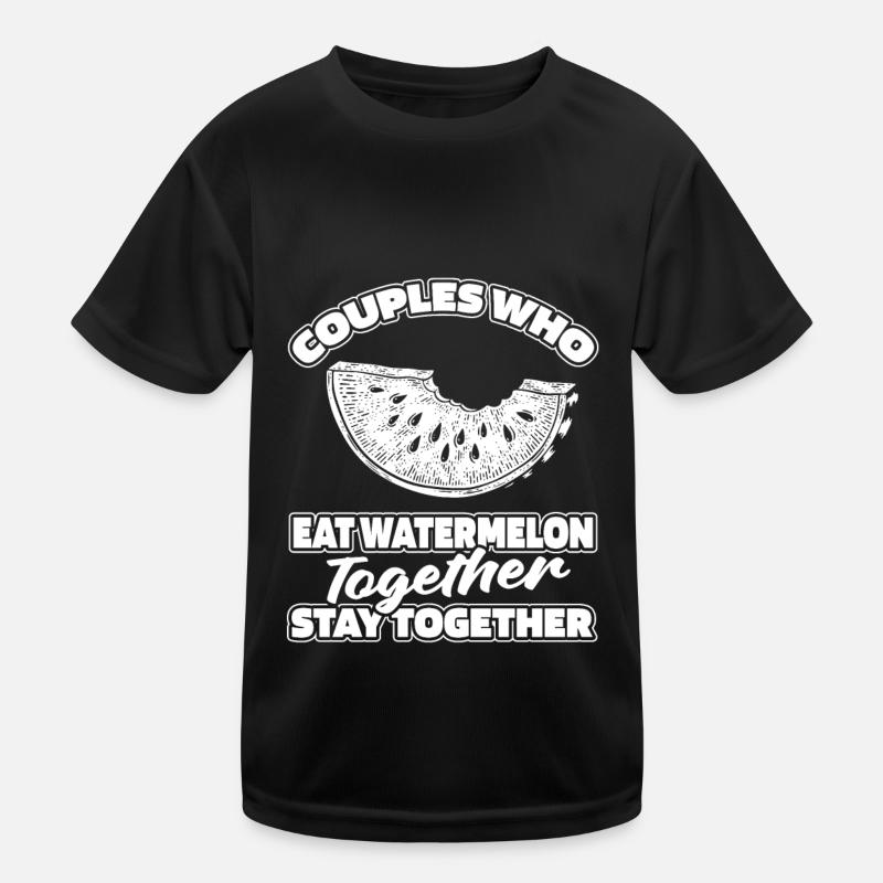 Watermelon Pair - Kids Functional T-Shirt - black