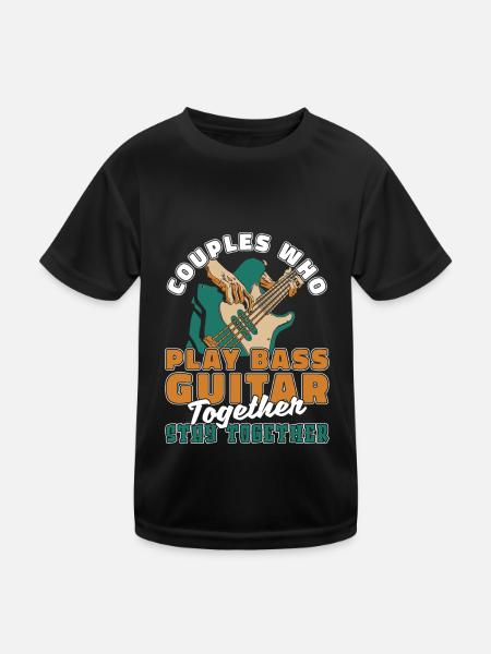Bassiste Bass Guitare Bass Pair - T-shirt sport Enfant - noir - Devant
