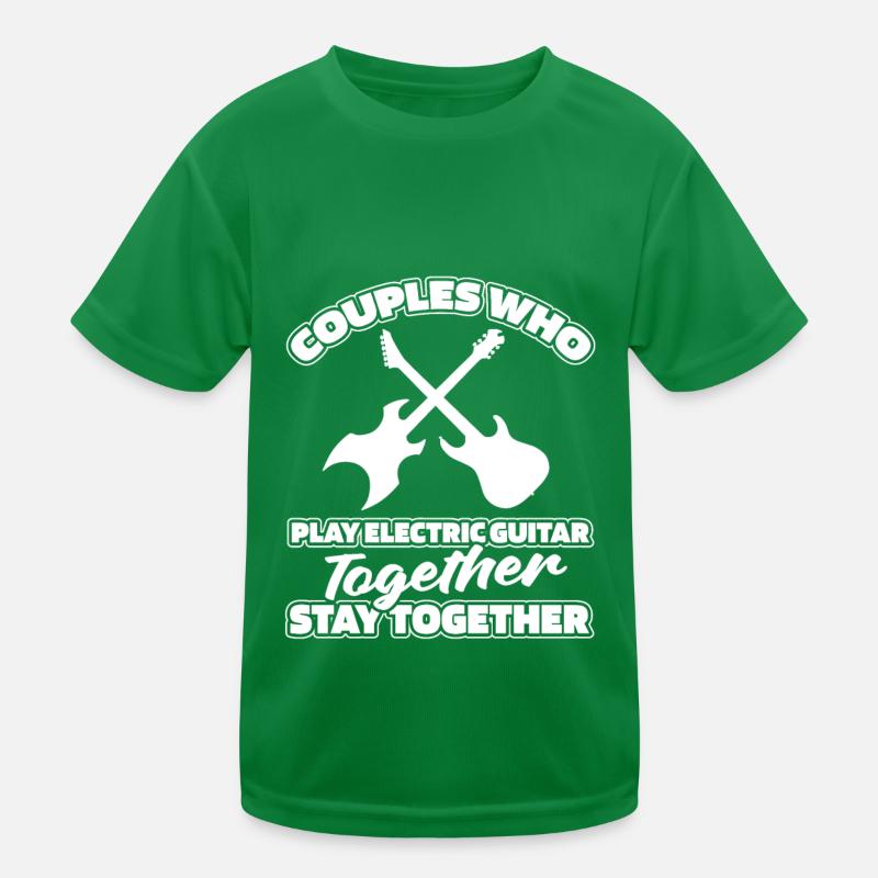 E Guitar Electric Guitar Pair Kids Functional T-Shirt