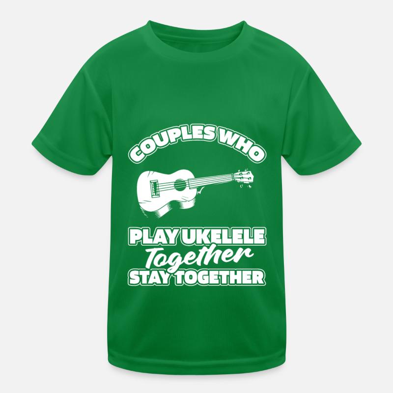 Ukulele Paar Kinder Funktions-T-Shirt