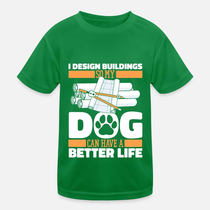 Architecte Architecture Chien T-shirt sport Enfant