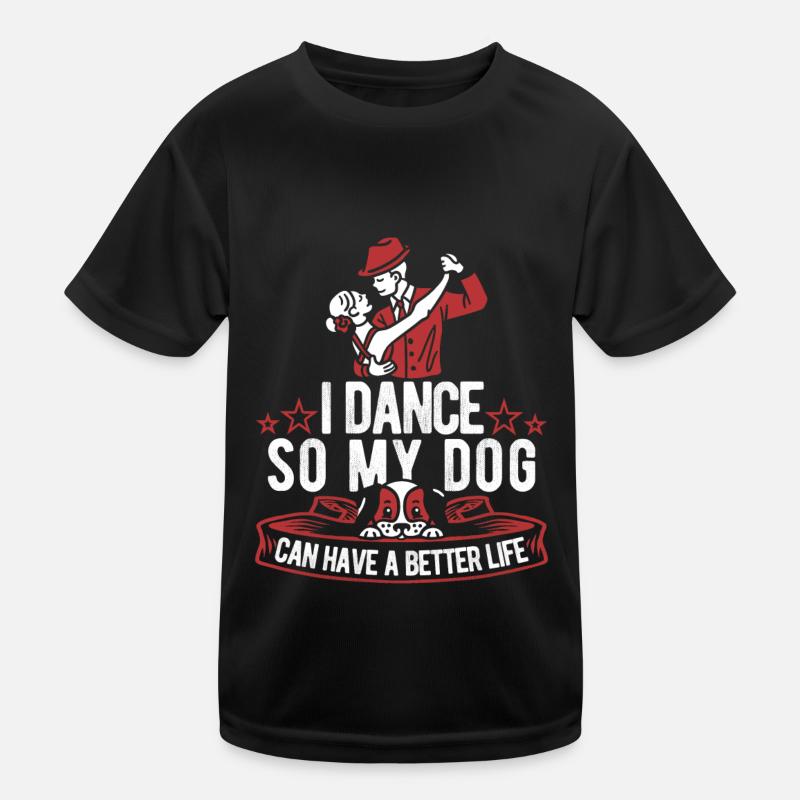 Tanzlehrer Hund Kinder Funktions-T-Shirt