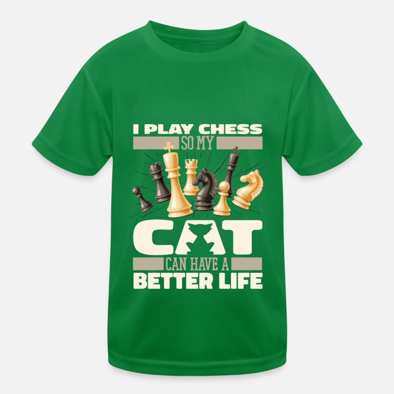 Chat d’échecs T-shirt sport Enfant