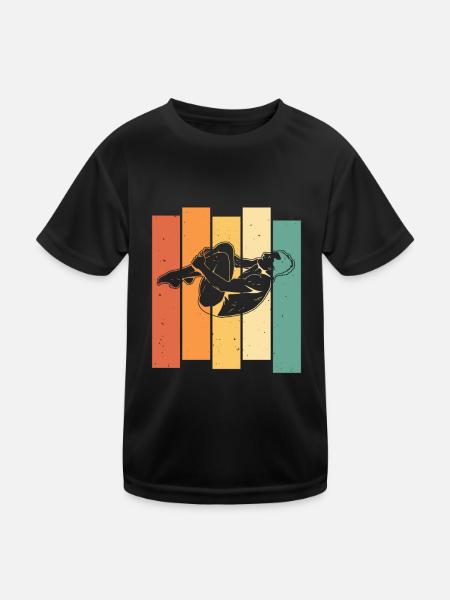 Diving Divers - Kids Functional T-Shirt - black - Front