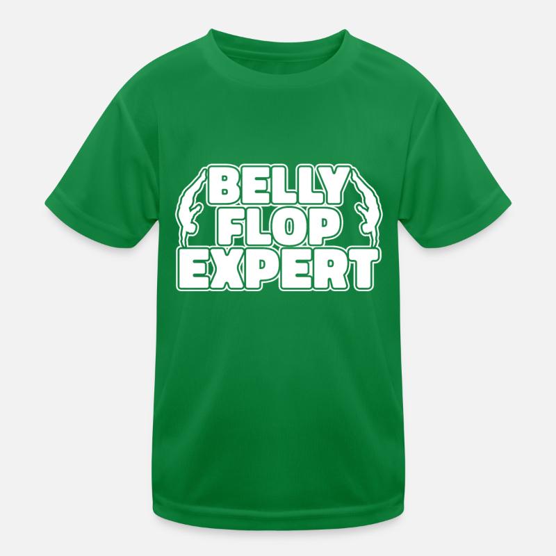 Diving Diver Belly landing Kids Functional T-Shirt