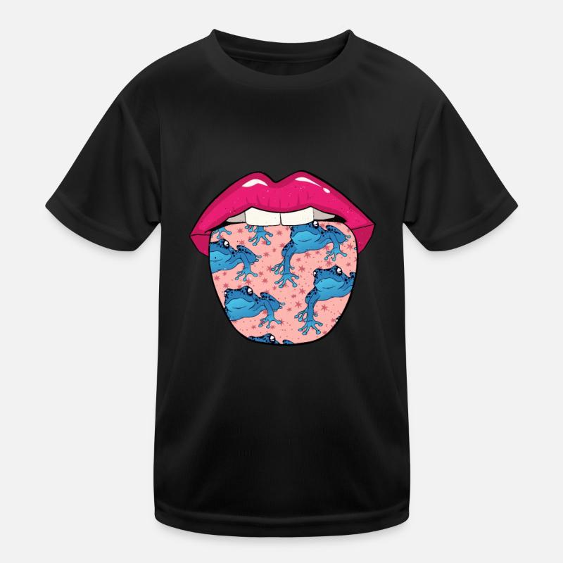 Poison frog lips Kids Functional T-Shirt