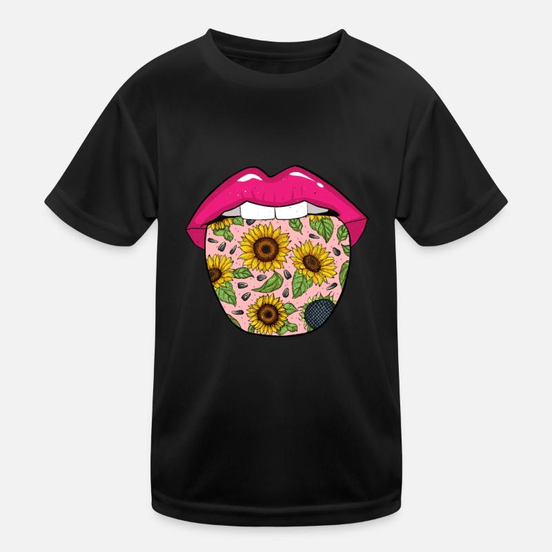 Sunflower Tongue Kids Functional T-Shirt