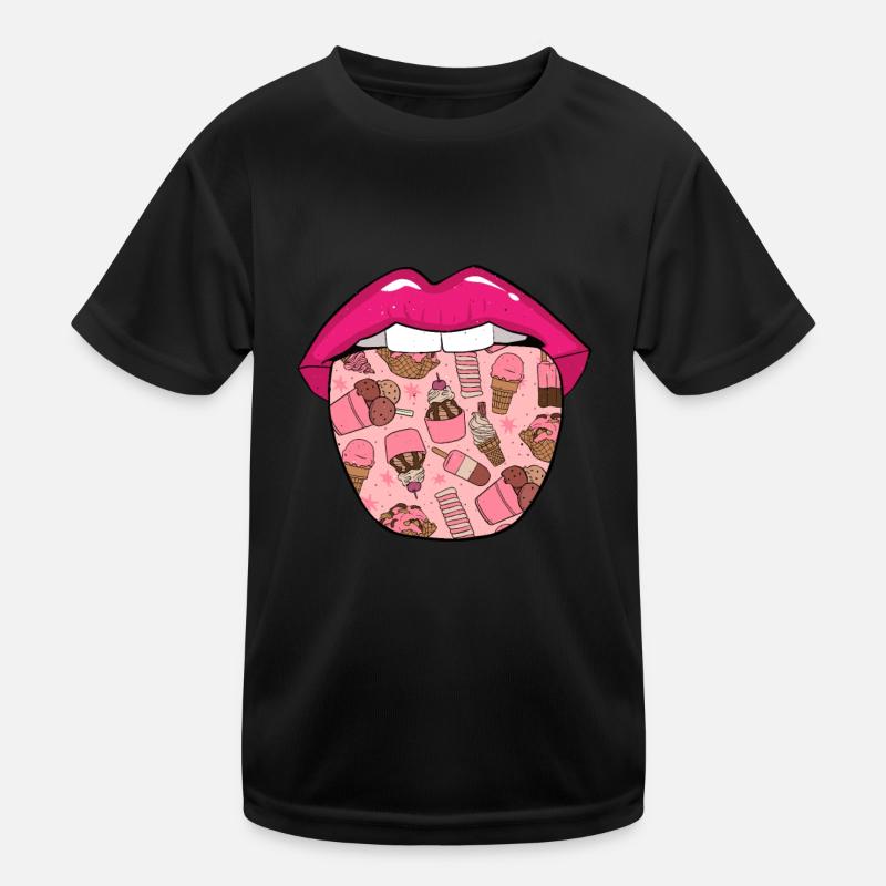 Eiscreme Zunge Kinder Funktions-T-Shirt