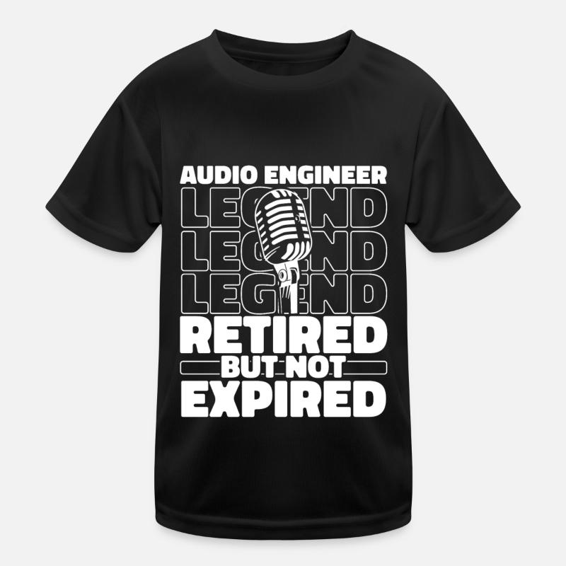 Sound Engineer Retired Sound Engineer Kids Functional T-Shirt