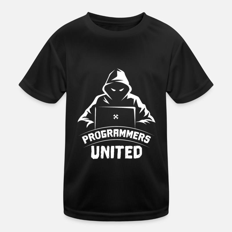 Entwickler Coder Programmierer - Kinder Funktions-T-Shirt - Schwarz