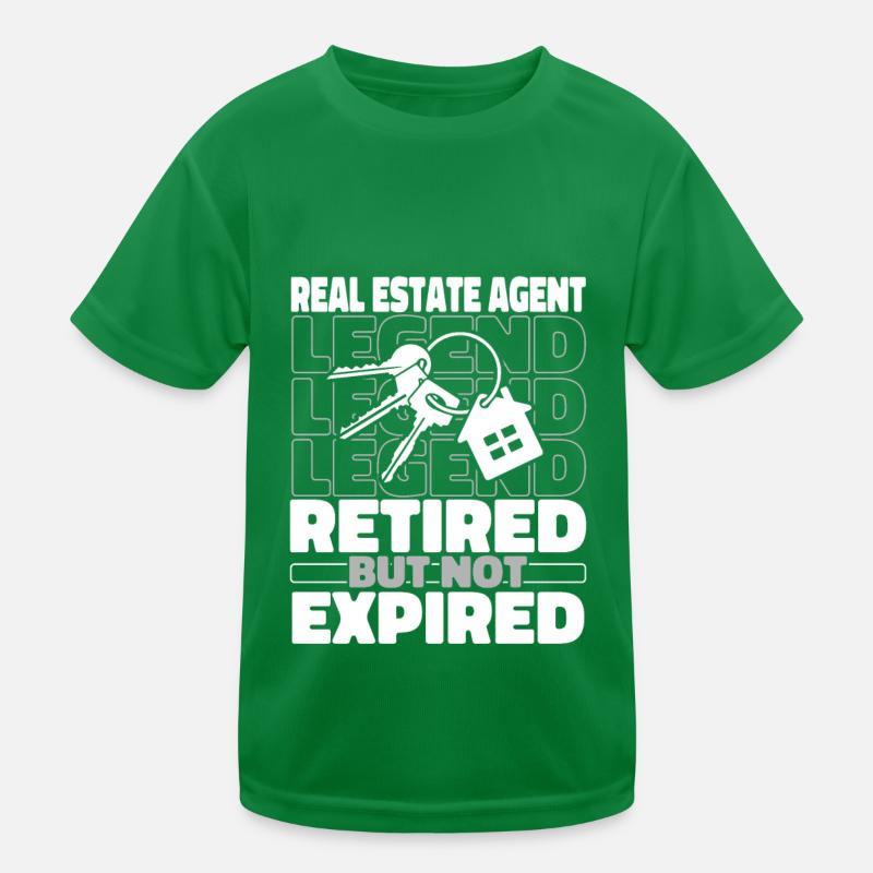 Agent immobilier à la retraite T-shirt sport Enfant