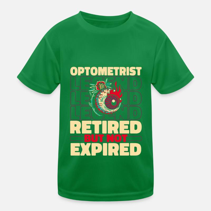 Optician Optician Retired Kids Functional T-Shirt