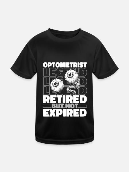Opticien Opticien à la retraite - T-shirt sport Enfant - noir - Devant