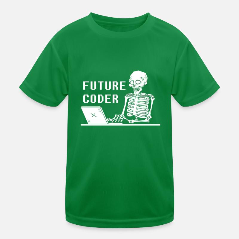 Développeur Coder Programmeur Squelette T-shirt sport Enfant