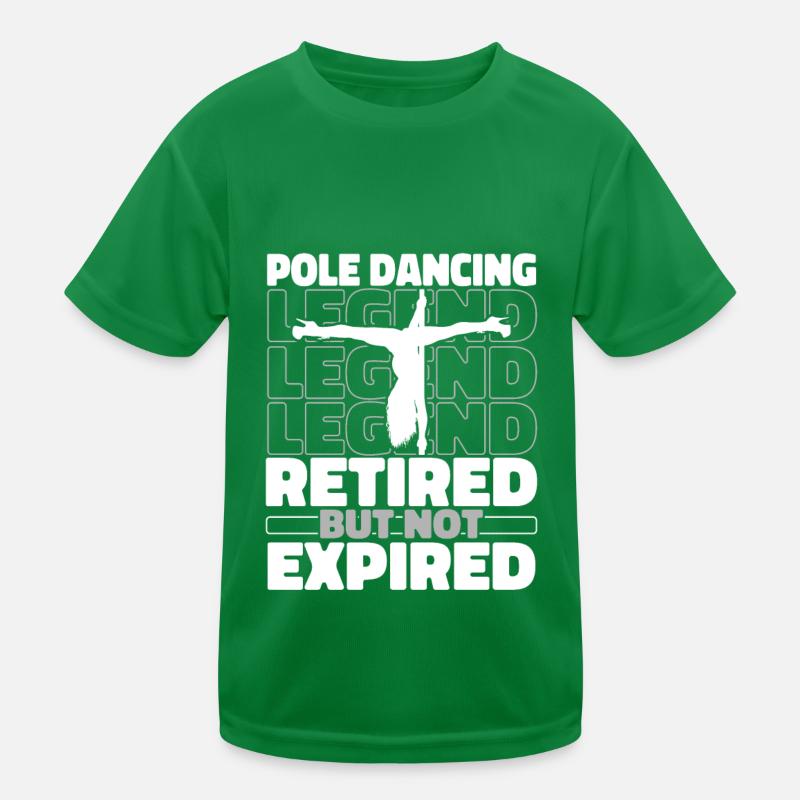 Pole Dancing Im Ruhestand Kinder Funktions-T-Shirt
