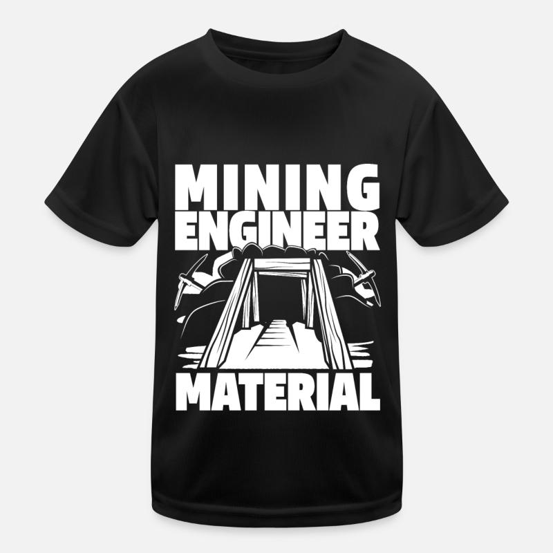 Engineer Mine Mining Engineer Kids Functional T-Shirt