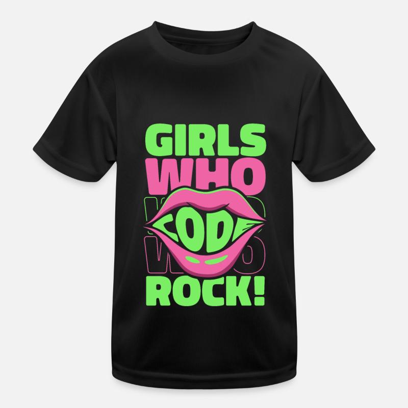 Développeur Coder Programmeur Girl T-shirt sport Enfant