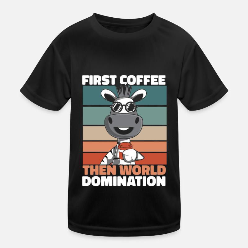 Zebra Kinder Funktions-T-Shirt