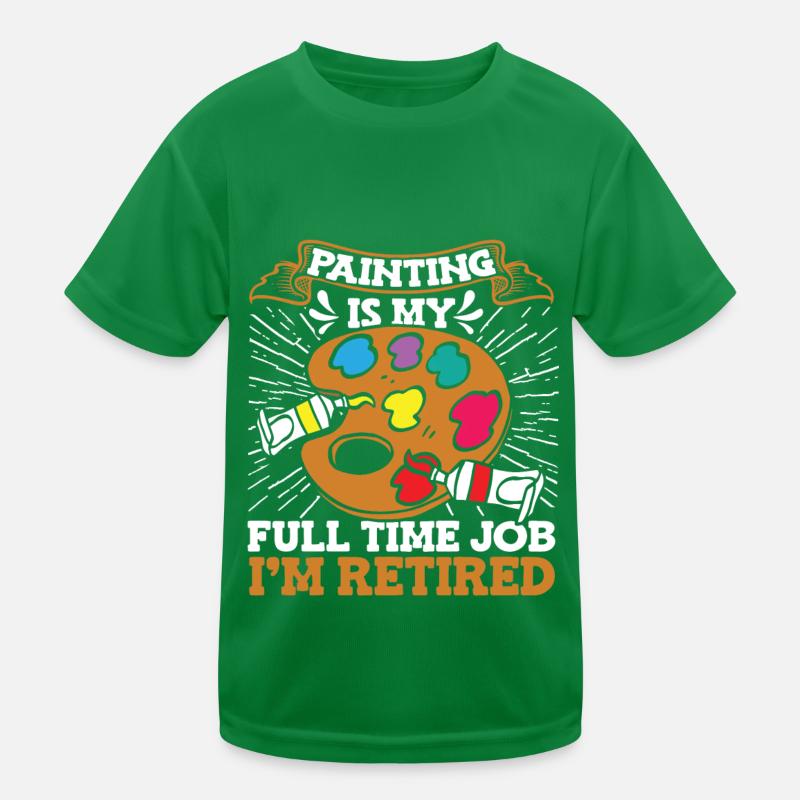 Painter Varnisher Palette Kids Functional T-Shirt