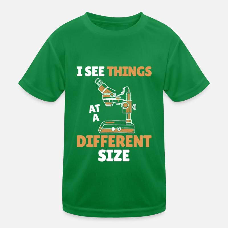 Biology Biologist Microscope Kids Functional T-Shirt