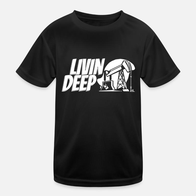 Ölfeld Bohrinsel Kinder Funktions-T-Shirt
