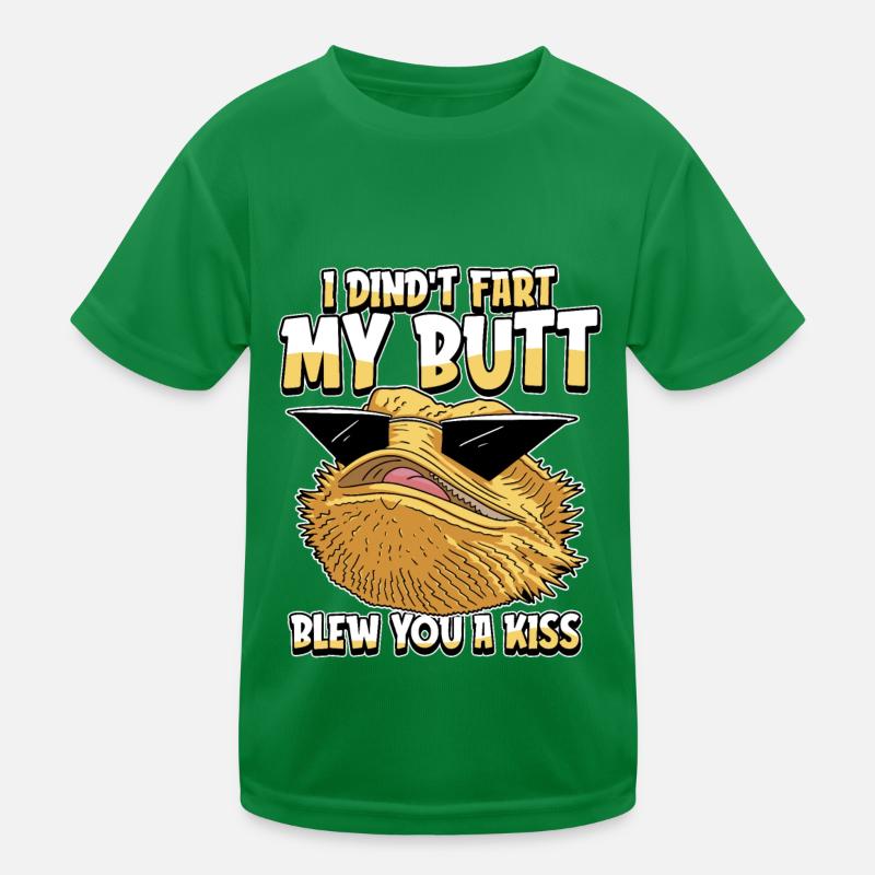 Bartagame Humour du dragon barbu T-shirt sport Enfant